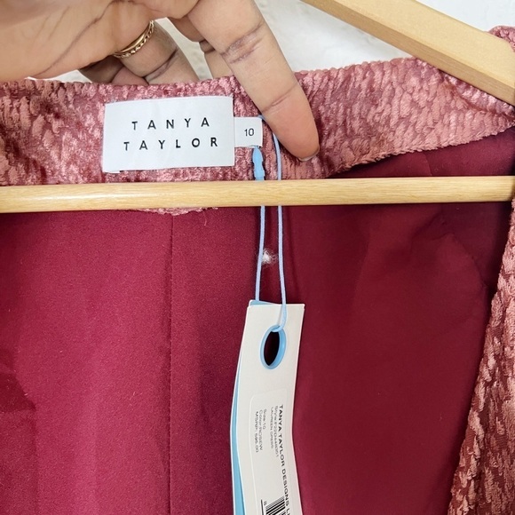 Tanya Taylor Laureen Velvet Wrap Dress - Picture 7 of 10